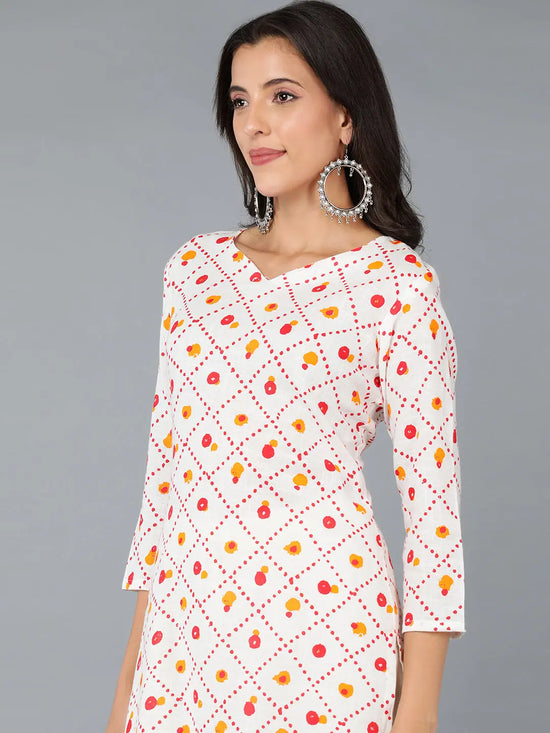 Ahika Women Cotton Geometric Printed-VCK8454A_3XL