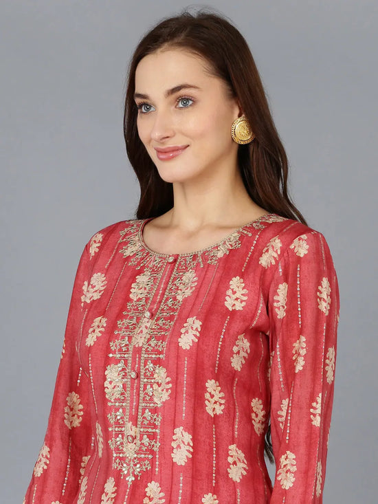 Ahika Women Silk Blend Embroidered-VCK9085_3XL