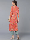 Viscose Rayon Pink Floral Printed Kurta-VCK9335_XS