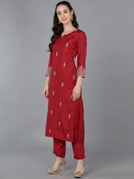 Ahika Women Silk Blend Solid Kurta