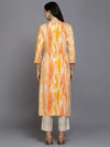 Viscose Rayon Cream Printed Straight Kurta-VCK9377_XS