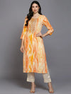 Viscose Rayon Cream Printed Straight Kurta-VCK9377_XS