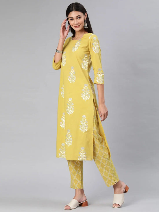 Ahika Women's Cotton Printed Kurta Palazzo Set-VKSET1070S_L