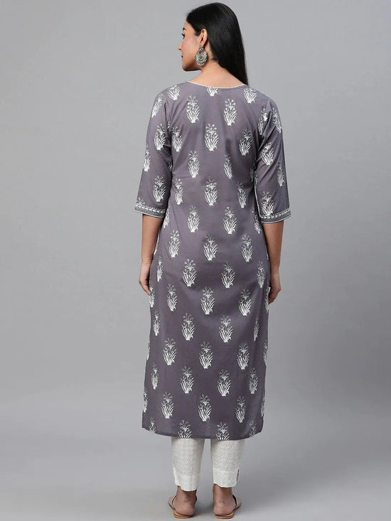 Ahika Cotton Printed Kurta & Palazzo Set