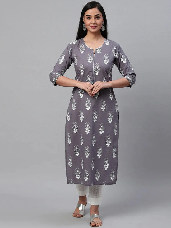 Ahika Cotton Printed Kurta & Palazzo Set