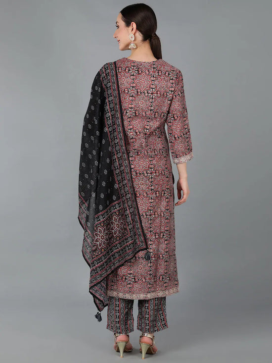 Ahika Women Silk Blend Embroidered Ethnic Kurta-VKSKD1653_XS