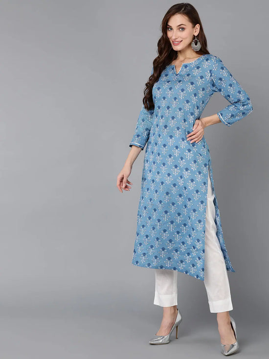 Ahika Women Pure Cotton Floral Printed Kurta-VKSKD1729_XS