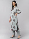 Ahika Cotton Printed Kurta Pant Dupatta Set-VKSKD1104A_L