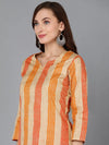 Ahika Women Pure Cotton Checked Printed Kurta