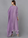 Lilac Silk Blend Embroidered Party wear Suit-VKSKD1779_XS