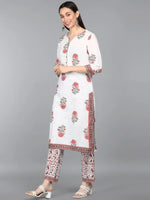 Ahika Pure Cotton Printed Kurta Pant Dupatta-VKSKD1120AB_S