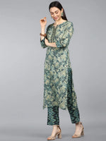 Ahika Cotton Blend Printed Kurta Pant Dupatta-VKSKD1091AB_XS