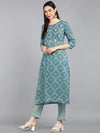 Ahika Cotton Printed Kurta Pant Dupatta Set-VKSKD1127E_L