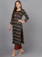 Ahika Women Cotton Blend Ethnic Printed Kurta