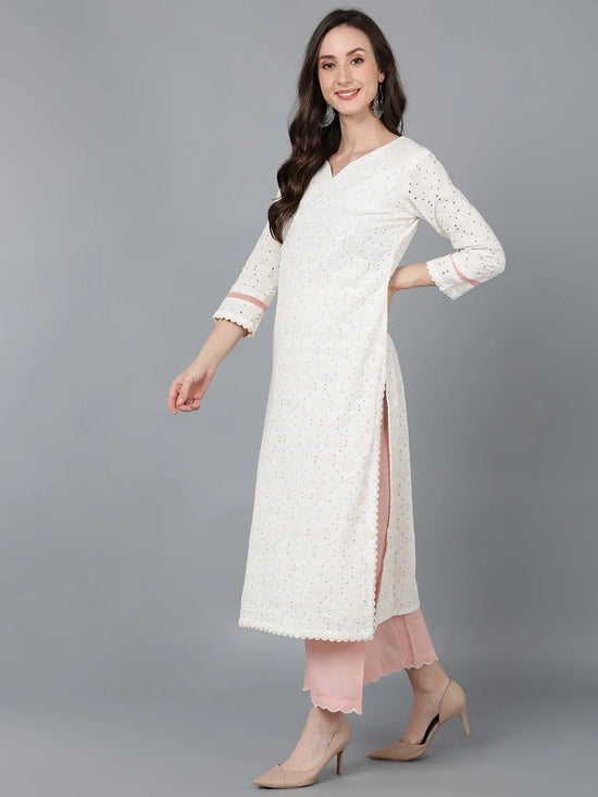 Ahika Women Cotton Embroidered Kurta Palazzo With-VKSKD1568_XS