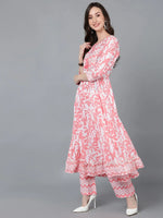 Ahika Women Cotton Printed Kurta Palazzos With