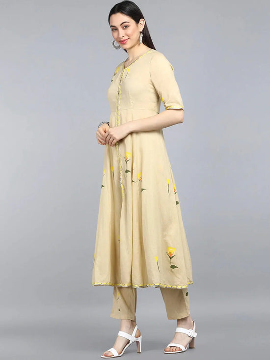 Ahika Pure Cotton Printed Kurta Pant Dupatta-VKSKD1092AB_S