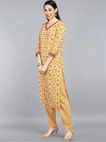 Ahika Pure Cotton Printed Kurta Pant Dupatta-VKSKD1271AB_S