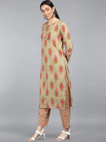 Ahika Pure Cotton Printed Kurta Pant Dupatta-VKSKD1194AB_S