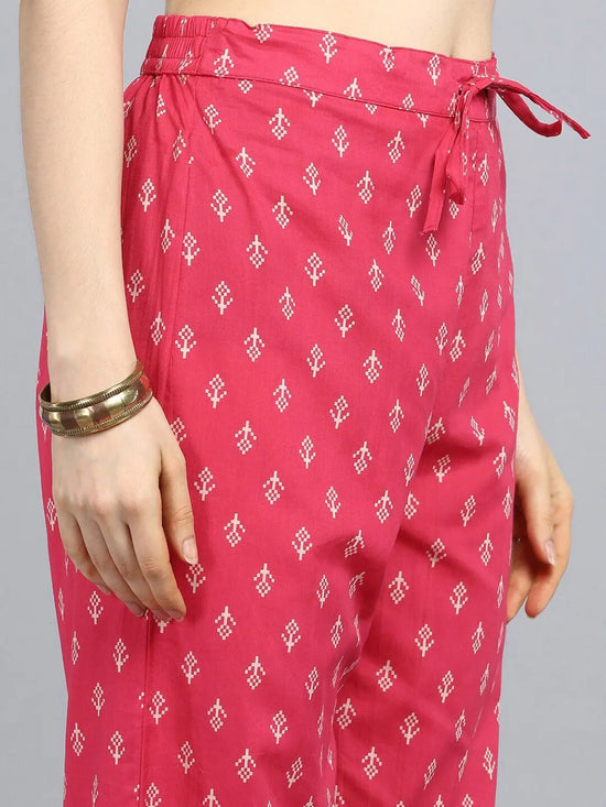 Ahika Pure Cotton Printed Kurta Pant Dupatta-VKSKD1269AB_S