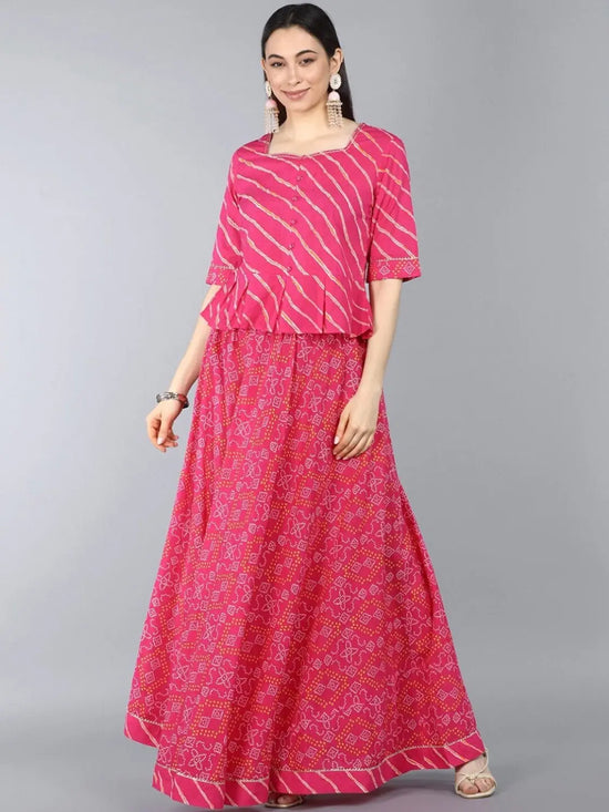 Ahika Pure Cotton Printed Kurta Dupatta Set-VKSET1238_S