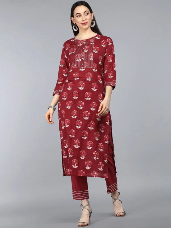 Ahika Pure Cotton Printed Kurta Dupatta Set-VKSET1247_S