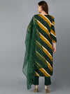 Dark Green Embroidered Festive wear Suit Set