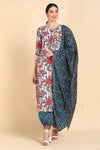 Ahika Cotton Printed Kurta Salwar Dupatta Set-VKSKD1395_S