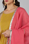 Ahika Cotton Printed Kurta Sharara With Dupatta-VKSKD1408_S