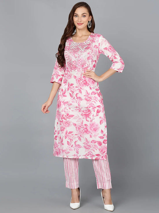 Ahika Women Poly Cotton Blend Floral Printed-VKSET1392A_XS