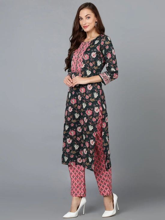 Ahika Women Poly Cotton Blend Floral Printed-VKSET1391A_XS