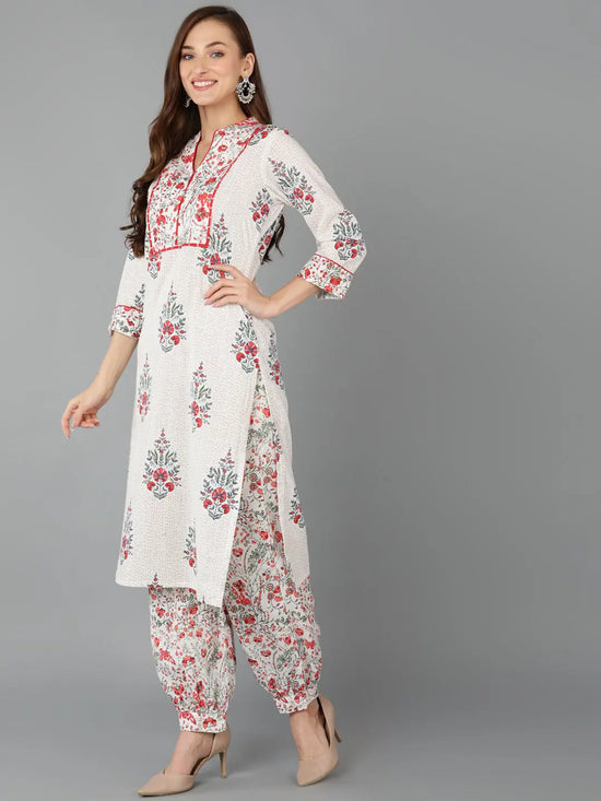 Ahika Women Cotton Printed Floral Kurta Salwar