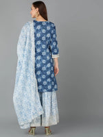 Ahika Women Cotton Dyed Ethnic Motifs Kurta