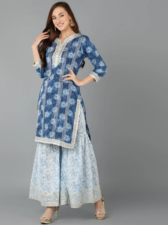 Ahika Women Cotton Dyed Ethnic Motifs Kurta