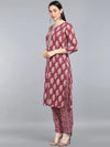 Ahika Cotton Blend Printed Kurta Pant Dupatta-VKSKD1030AB_XS