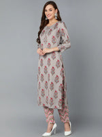 Ahika Women Cotton Blend Floral Printed Kurta-VKSKD1134B_XS