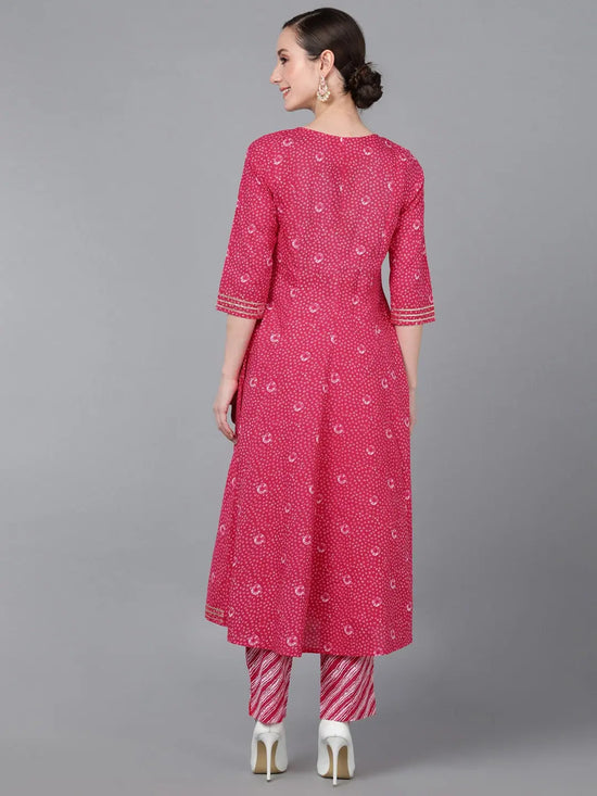 Ahika Women Cotton Printed Kurta With Salwar-VKSET1351_XS