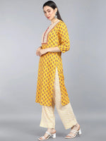 Ahika Cotton Blend Printed Kurta Pant Dupatta-VKSKD1042AB_XS