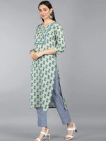 Ahika Cotton Blend Printed Kurta Pant Dupatta-VKSKD1020AB_S