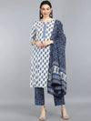 Ahika Cotton Blend Printed Kurta Pant Dupatta-VKSKD1026AB_XS