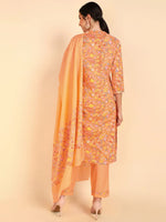 Ahika PolyCotton Solid Kurta Pant Dupatta Set