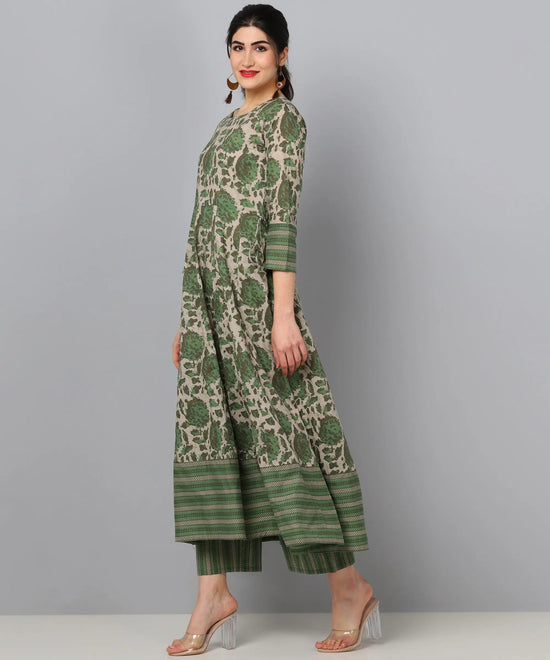 Ahika Women's Cotton Printed Kurta Palazzo Set-VKSET1124_L