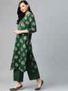 Ahika Cotton Printed Kurta Pant Set (VKSET1017)