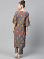 Ahika Cotton Printed Kurta Pant Set (vkset1003B)