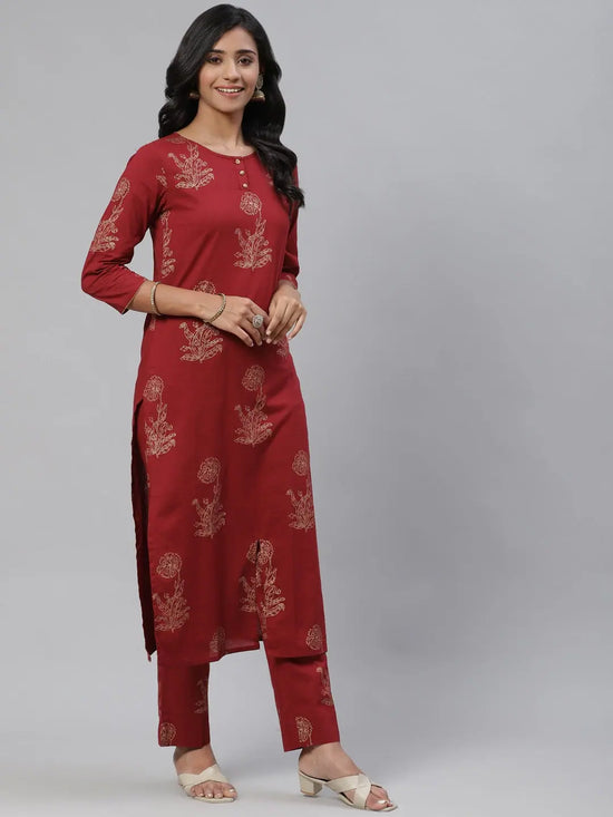 Ahika Cotton Printed Kurta Pant Dupatta Set-VKSKD1223_L