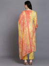 Cotton Yellow Printed Straight Kurta Pant With-VKSKD1916_XS