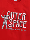 Nottie Planet Full Sleeve Space Boy T Shirt- Red