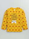 Nottie Planet Full Sleeve Aop Game Print Boy T Shirt - Yellow