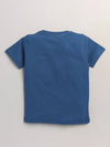 Nottie Planet Text Printed Boys Half Sleeve T-Shirt-Navy