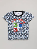 Nottie Planet Shortsleeve Dino Print T-Shirt-White